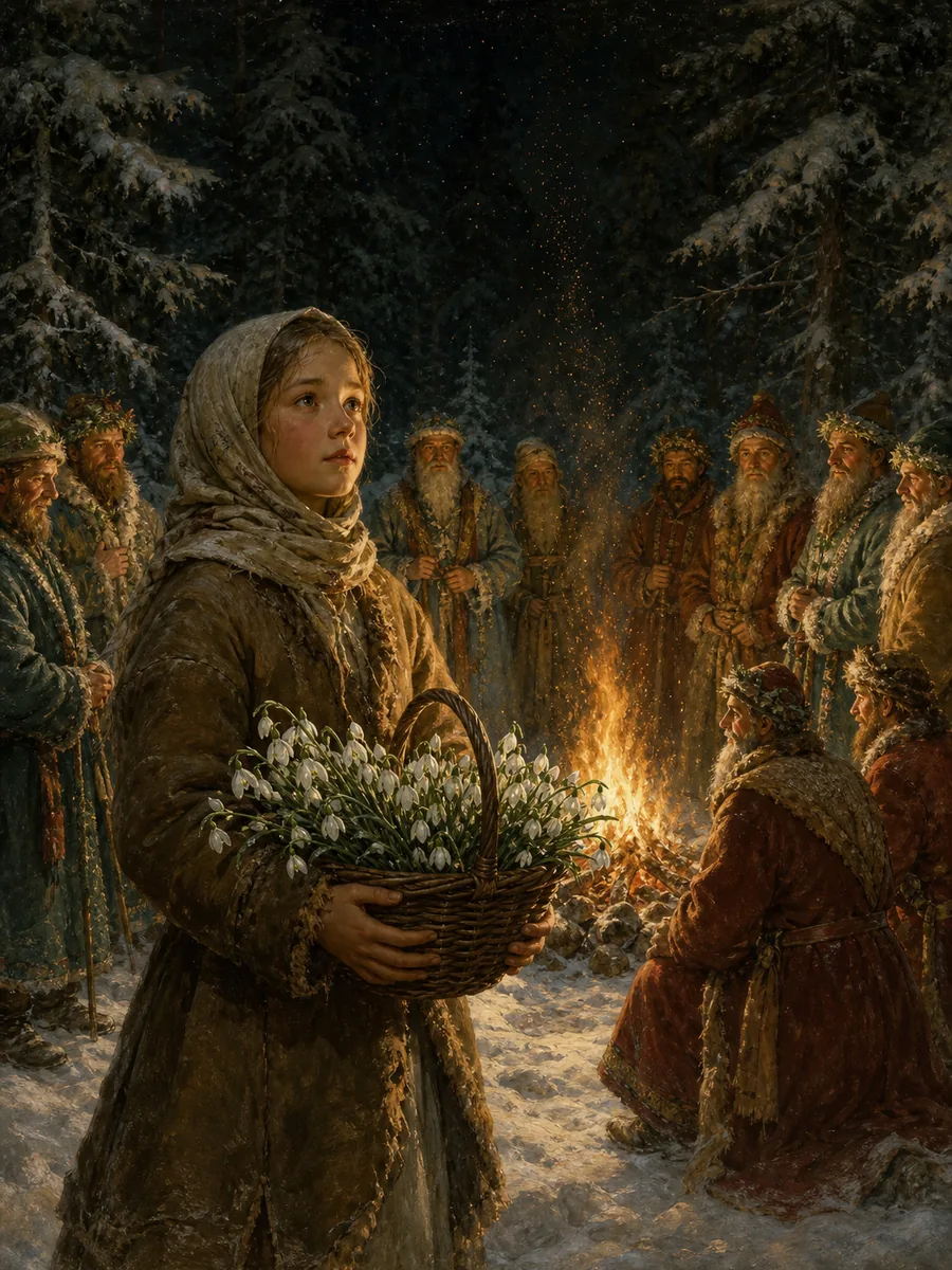 «Двенадцать месяцев» — С. Я. Маршак, обложка